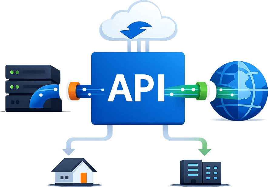 Global rotating residential and data center proxy network