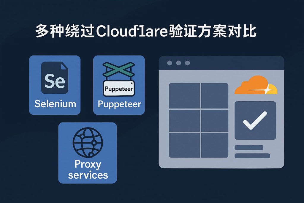 多种绕过Cloudflare验证方案深度对比——Selenium、Puppeteer与代理服务在采集与反爬场景下的表现差异 1 788ddb85 bcf7 4e32 a68b 6356771842ec