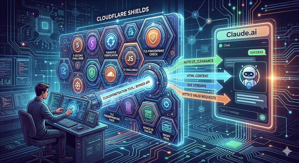 逆向攻克 Claude.ai 屏蔽墙:针对 Cloudflare 五秒盾与 Turnstile 挑战的高级自动化采集解决方案 2 unnam2ed