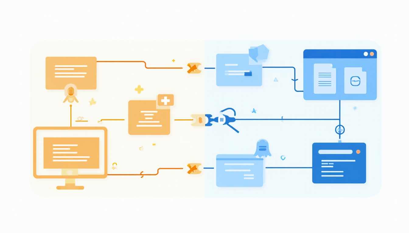 Cloudflare 状态层与环境层排查逻辑的无字封面示意图
