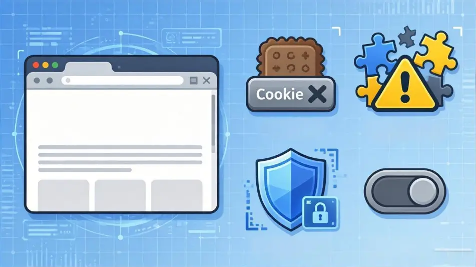 浏览器Cookie插件和隐私设置导致页面打不开