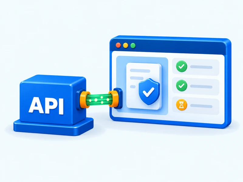 API 测试底座连接抽象验证面板，表示 SmartBackgroundChecks 接入兼容性评估