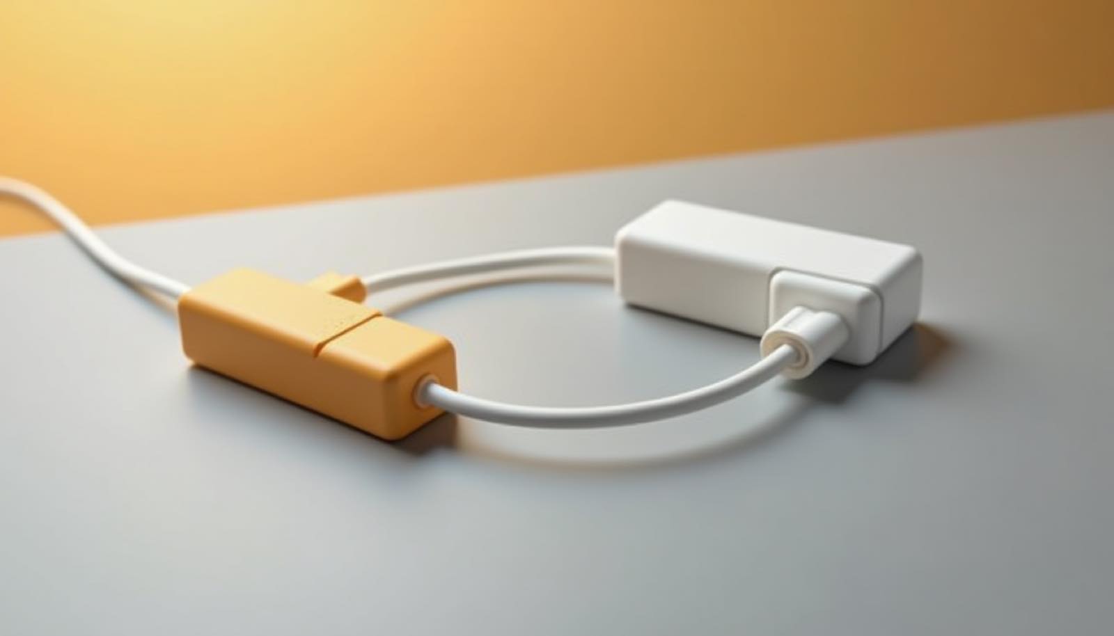 Physical connector model showing follow-up action failure after initial success