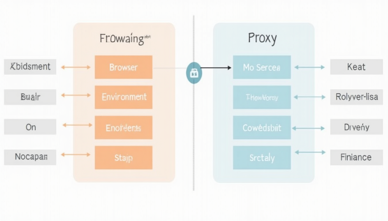 Diagram comparing browser-side and proxy-side causes of Cloudflare verification problems